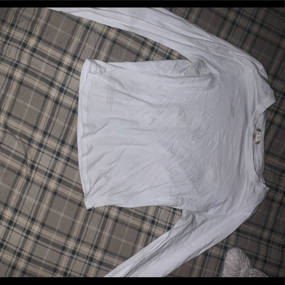 Brand new white crop top size large